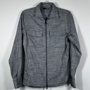 Murano Slim Fit Charcoal Gray Lightweight Zip Front Jacket Men’s Small